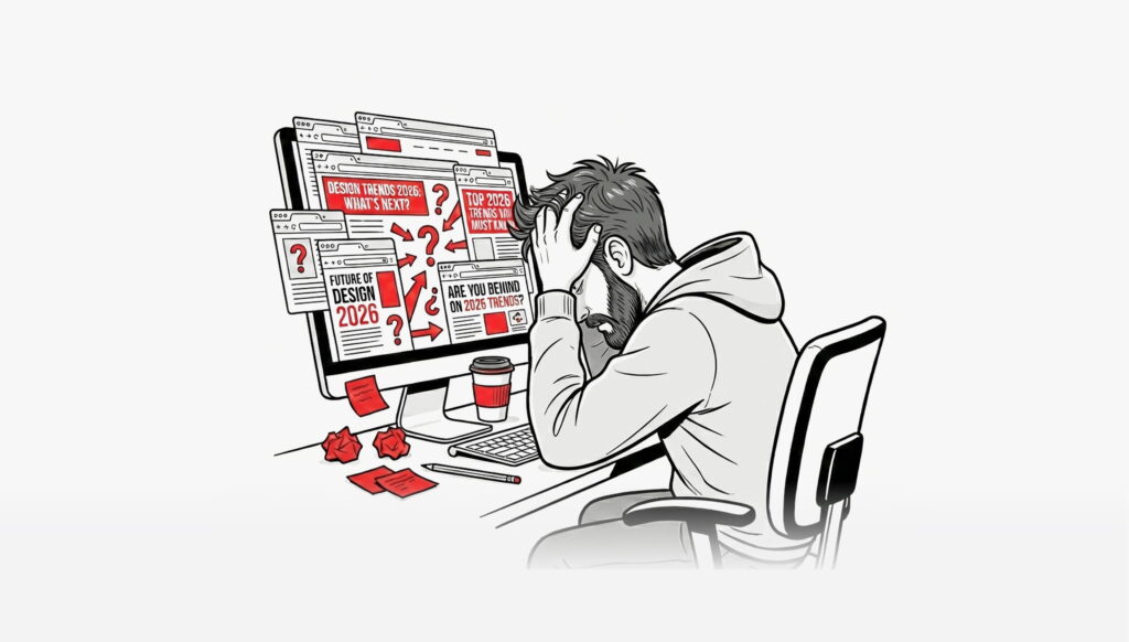 Designer stressed by 2026 design trend articles